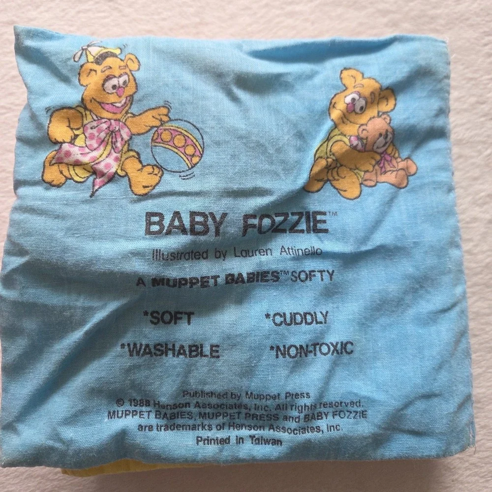 Vintage 1980s‎ Soft Cloth Childrens Interactive Books Lot Of Two Muppets Animals